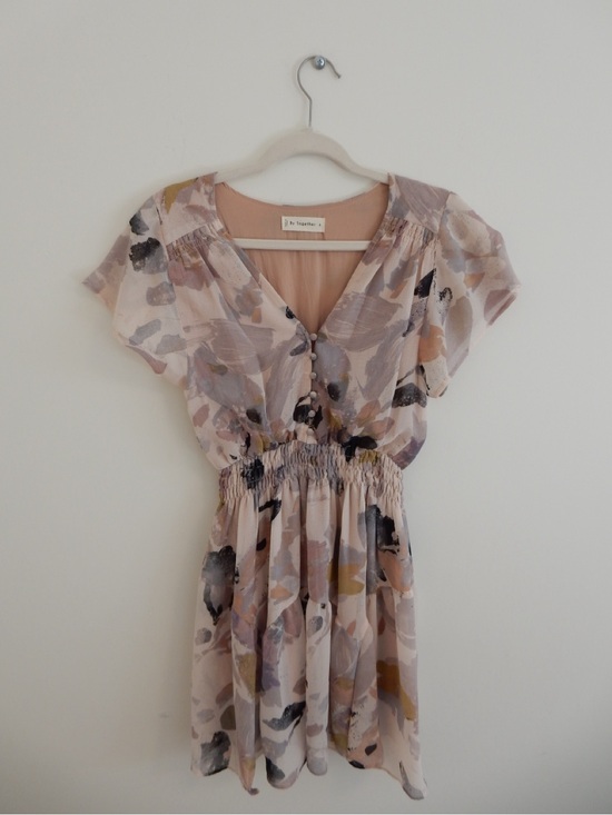 By Together Dresses & Skirts - By Together Blush Watercolor Print Mini Dress